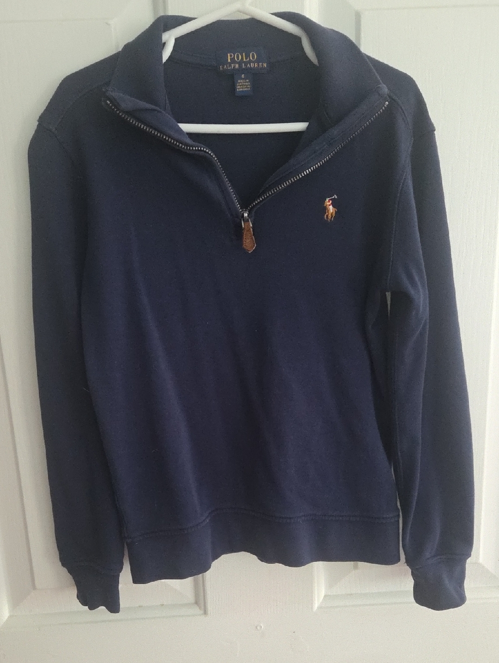 Polo by Ralph Lauren Kids Navy Half-Zip Pullover Sz 6T